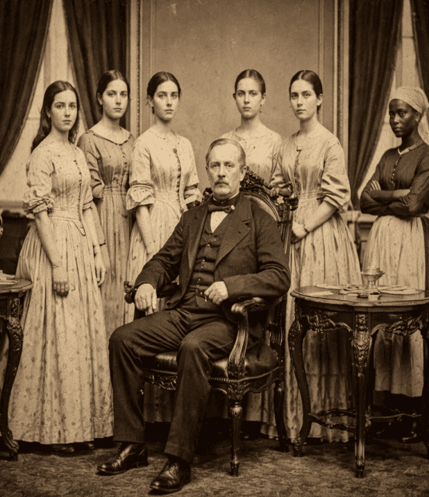 The Baron Who Abused His 5 Daughters Every Dawn… Until a Maid…